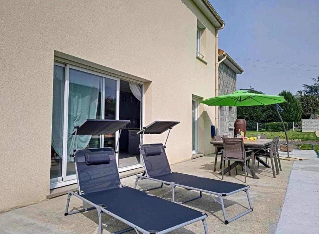 Maison confortable lumineuse avec jardin à 5 mn Bayeux au calme Gueron Exterior foto